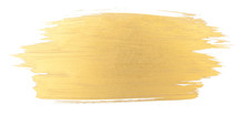 Gold Watercolor Texture Brush Stroke