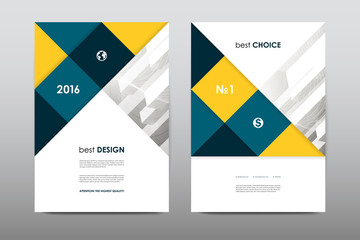 Brochure layout template flyer design vector, Magazine booklet cover abstract background