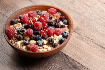 Wall Mural - Oats nuts berries