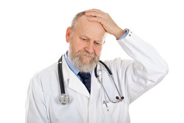 Sticker - Doctor having a headache