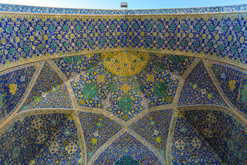 Poster - Shah Mosque also called Imam mosque in Isfahan city, Iran