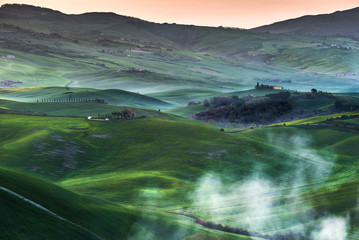 Wall Mural - Misty landscapes in the magical time