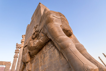 Sticker - Ruins of Gate of All Nations in Persepolis ancient city in Iran