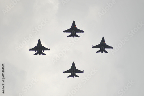 Plakat samoloty wojskowe
