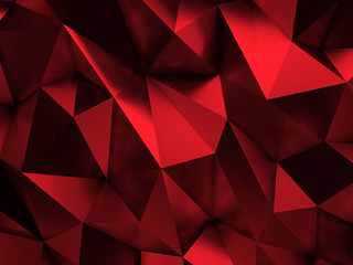 Wall Mural - Red Abstract Background 3D Rendering
