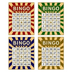 Bingo cards. 