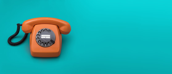 retro telephone header