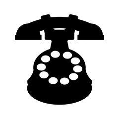 Canvas Print - retro telephone isolated icon vector illustration design