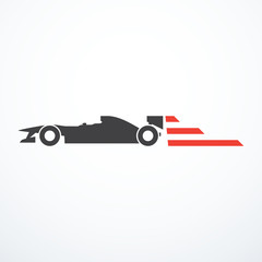 Wall Mural - Formula race car icon