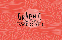 Graphic Wood Texture Coral