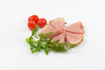 Sticker - ham with dill and cherry tomatoes