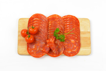 Sticker - chorizo salami and cherry tomatoes