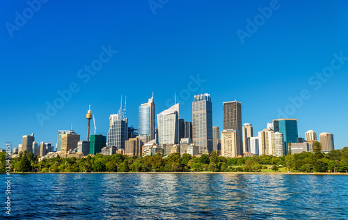 Obraz na płótnie Linia horyzontu centralnej dzielnicy biznesowej Sydney - Australia