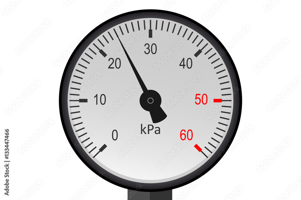 Manometer pressure, Industrial pressure gauge Stock Vector | Adobe Stock