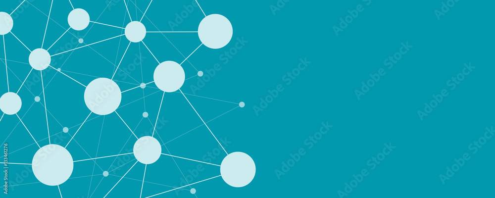 abstract social network connection banner background concept - obrazy, fototapety, plakaty 