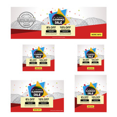 Canvas Print - multipurpose web banner in 5 sizes. square, vertical-oriented, and horizontal-oriented