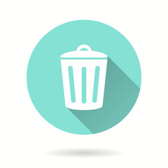 Wall Mural - Bin - vector icon.