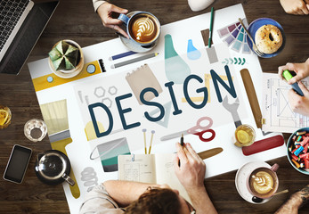 Wall Mural - design creative draft drawing model objective concept