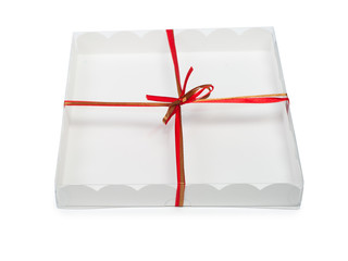 Canvas Print - White present box