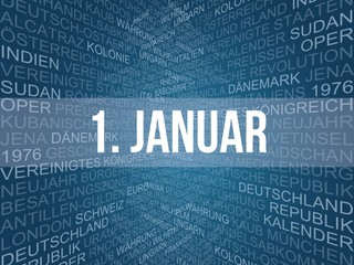 Sticker - 1. Januar