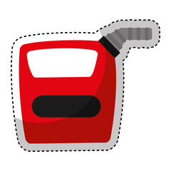 Sticker - gallon tank isolated icon vector illustration design