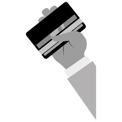 Poster - credit or debit card payment economy icon image vector illustration design 