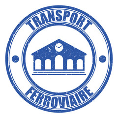 Wall Mural - Logo transport ferroviaire.