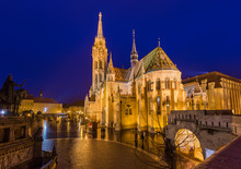 Matthias Church And Fisherman Bastion In Budapest Hungary