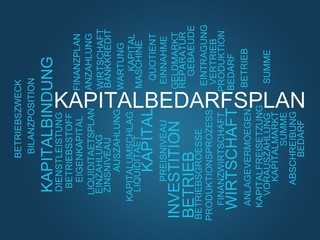 Wall Mural - Kapitalbedarfsplan