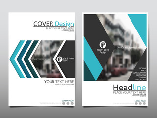 Blue flyer cover business brochure vector design, Leaflet advertising abstract background, Modern poster magazine layout template, Annual report for presentation.