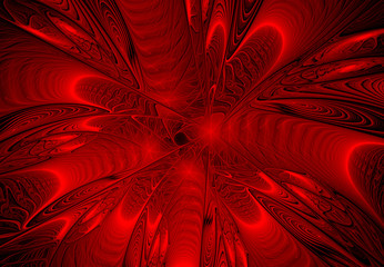 abstract red pattern on a black background