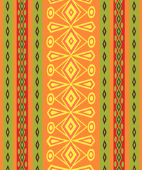 Wall Mural - Ethnic Abstract bright pattern background. 