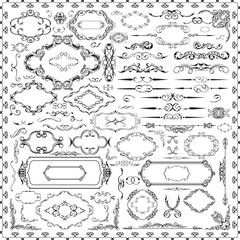Ornate vintage baroque floral set