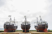 Dock Of The Caravels In Santander