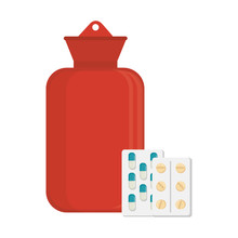Medical Water Bottle Icon Vector Illustration Design