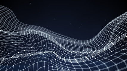 Wall Mural - sci-fi network 3d shape