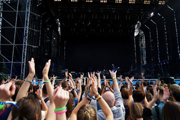 Crowd at a open air concert