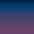 Space with stars night sky before sunrise pink vector
