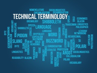 Wall Mural - Technical terminology