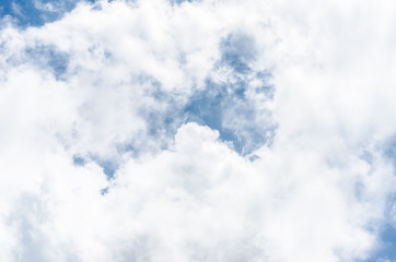 Wall Mural - looking up at cloudy with sky