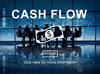 Sticker - Cash Flow Business Money Financial Concept