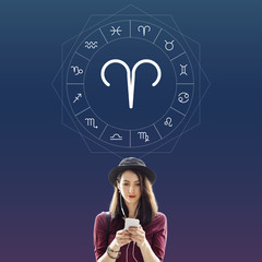 Poster - Zodiac Aries Sigh Astrology Concept