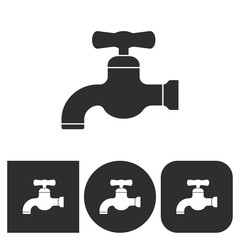 Wall Mural - Faucet - vector icon.