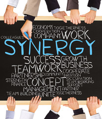 Wall Mural - SYNERGY concept words