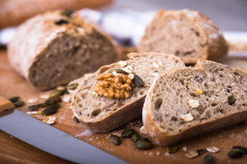 Wall Mural - slices of rye bread