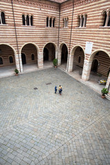 Wall Mural - View of the Courtyard of the  Palazzo della Ragione in Verona. Italy