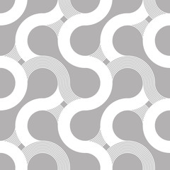 Wavy abstract seamless pattern