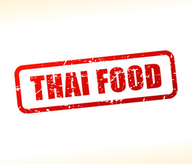 Sticker - thai food text stamp