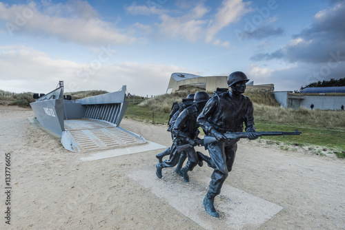 Utah Beach invasion landing memorial,Normandy,France Canvas