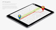 © fenskey - gps navigation map in tablet